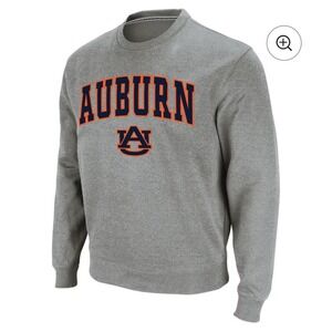Auburn Tigers Sweatshirt Men's‎ Colosseum Heather Gray Pullover Crew Neck NWT